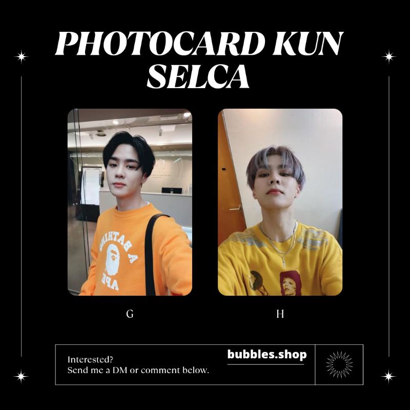 PHOTOCARD UNOFFICIAL KUN WAYV SELCA