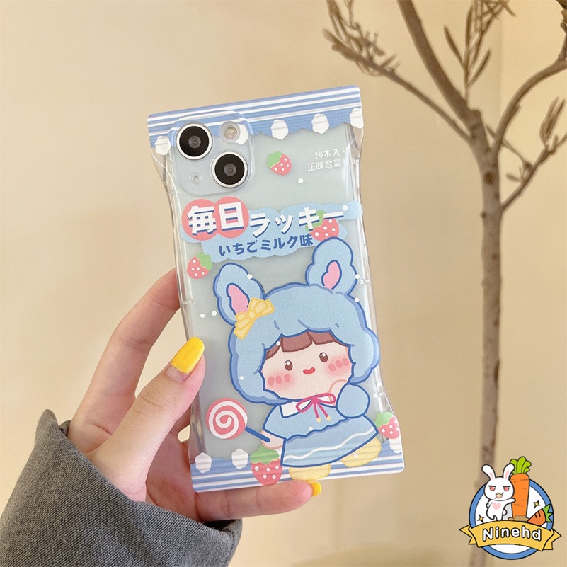 IPHONE Casing Kompatibel Untuk Iphone14 13 12 11 Pro Max X Xr Xs Max8 7 6 6s Plus Se2020 Casing Ponsel Kreatif Kartun Super Cute All Inclusive Lensa Silicone Soft Case Cover Pelindung