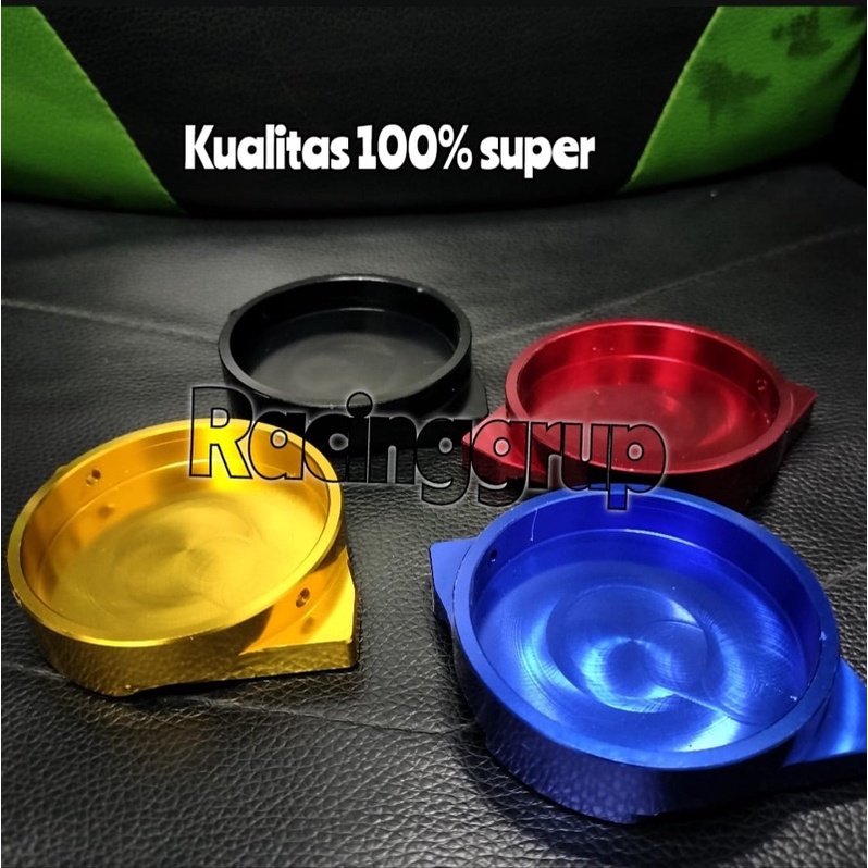 Cover Tutup Tangki Fuel Cap Full CNC UNIVERSAL MATIC BEBEK - ARM Yoda - Merah Nmax Vario Beat Mio Adv Nmax Xmax Revo Smash Supra Fino Mio Soul Nouvo Satria Fu Aerox Mio-J Soul Gt Kharisma Cb