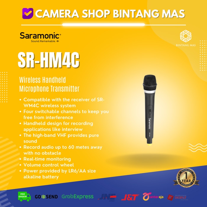 Rwk Saramonic Sr-Hm4C Vhf Wireless Handheld Microphone Transmitter