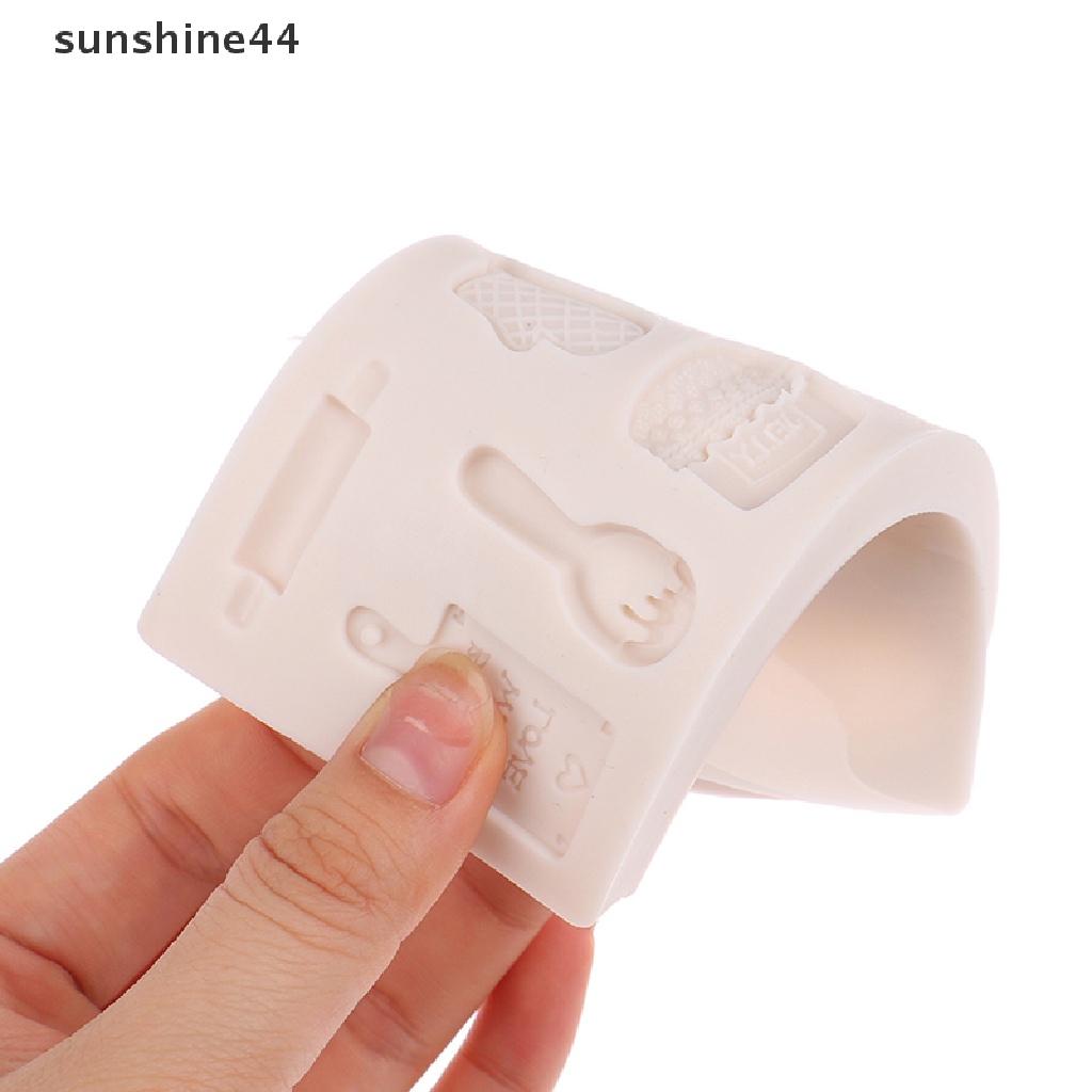 Sunshine Bakeware Cetakan Panci Dan Wajan Bentuk Cetakan Silikon Fondant Cake Decorag Tool.