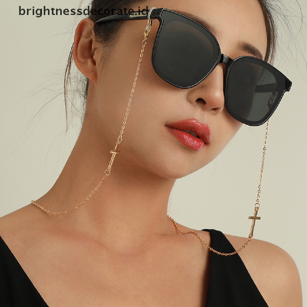 [Birth] Rantai Kacamata Baca Dengan Tali Liontin Salib Sunglasses Spectacles Holders [ID]