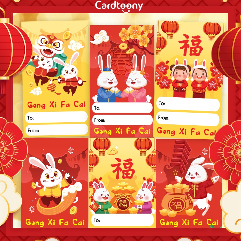 Jual Hangtag Label Imlek Kelinci Handtag Chinese New Year Rabbit Tahun