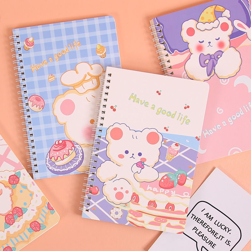 

[Whispers] AS Buku Catatan Notebook A5 Isi 60 Lembar Buku Diary Aesthetic Motif Kartun Gaya Retro