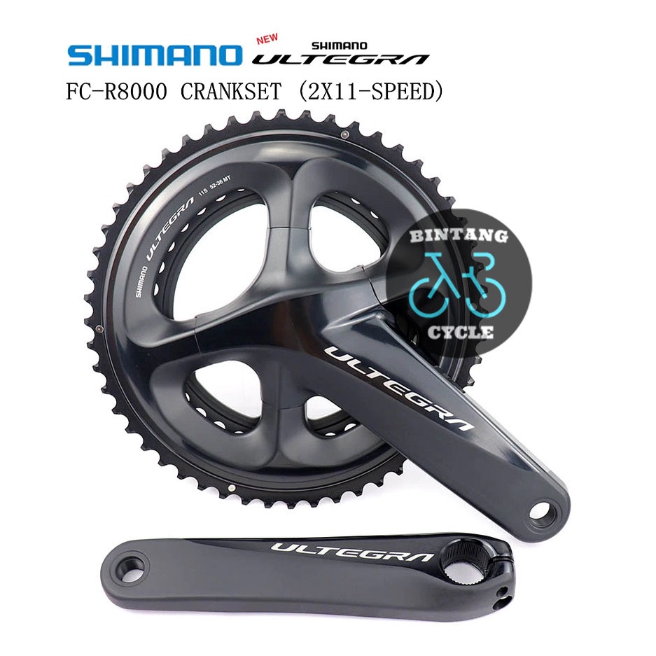 Shimano Ultegra FC-R8000 52-36T 165mm 170mm Road Crankset 2x11 Speed