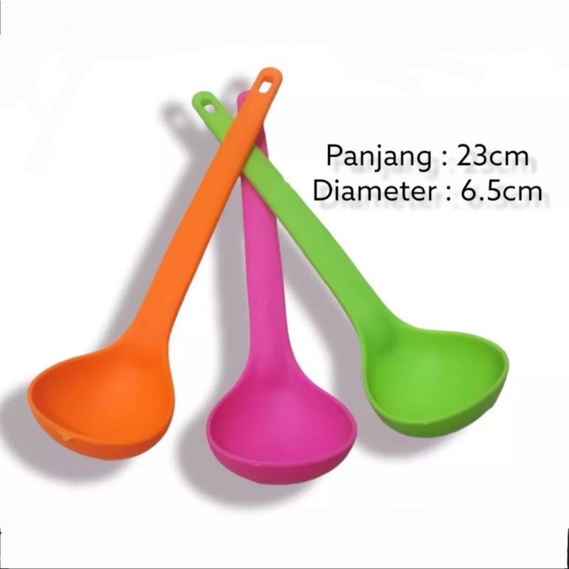 Centong sayur kecil/irus sayur kecil/sendok sayur kecil bahan plastik tebal