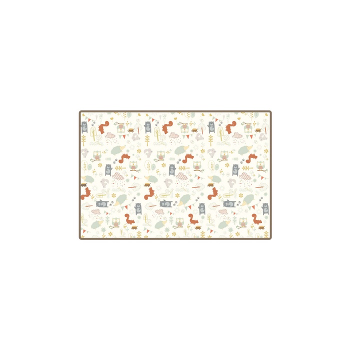 Ply Parklon Pe Roll Squirrel Zigzag Playmat