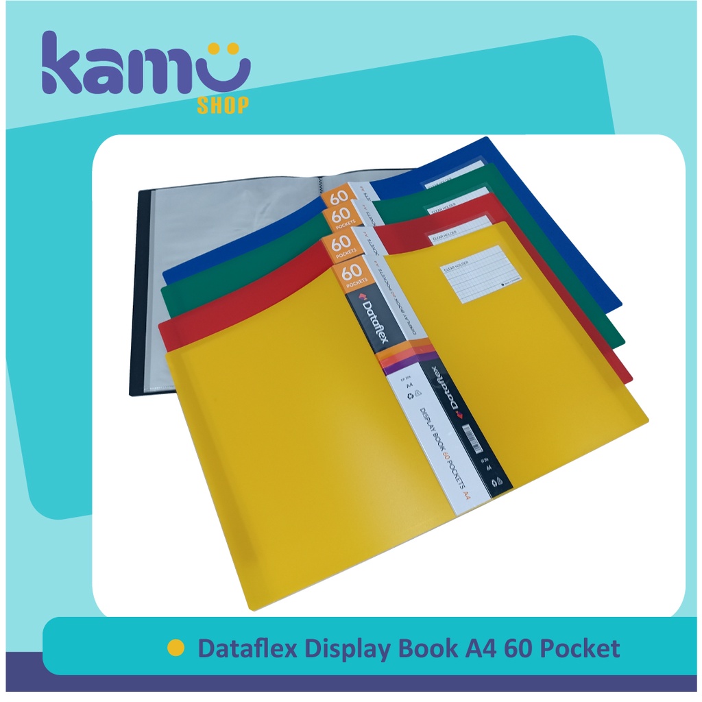 

Dataflex Display Book A4 60 Pockets + Kartu Nama / Clear Holder / Document Keeper DF - 833