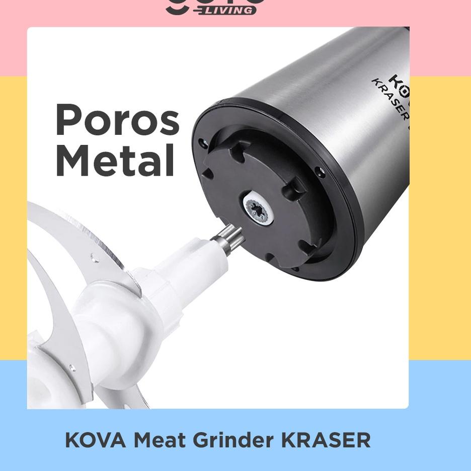Qj Goto Kova Meat Grinder Kraser 3L Blender Food Chopper Penggiling Daging Sayur tF Ready stock