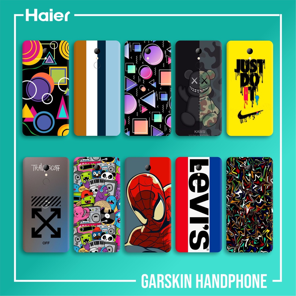 HAIER L7 SKIN GARSKIN CASE PROTECTOR DAPAT 2 PCS FREE CUSTOM GAMBAR BEBAS BISA COD