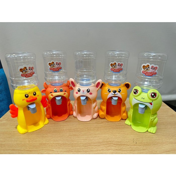 Dispenser Galon Air Mini Portable Mainan Anak Karakter Hewan with CUP Water Dispenser Mini Anak
