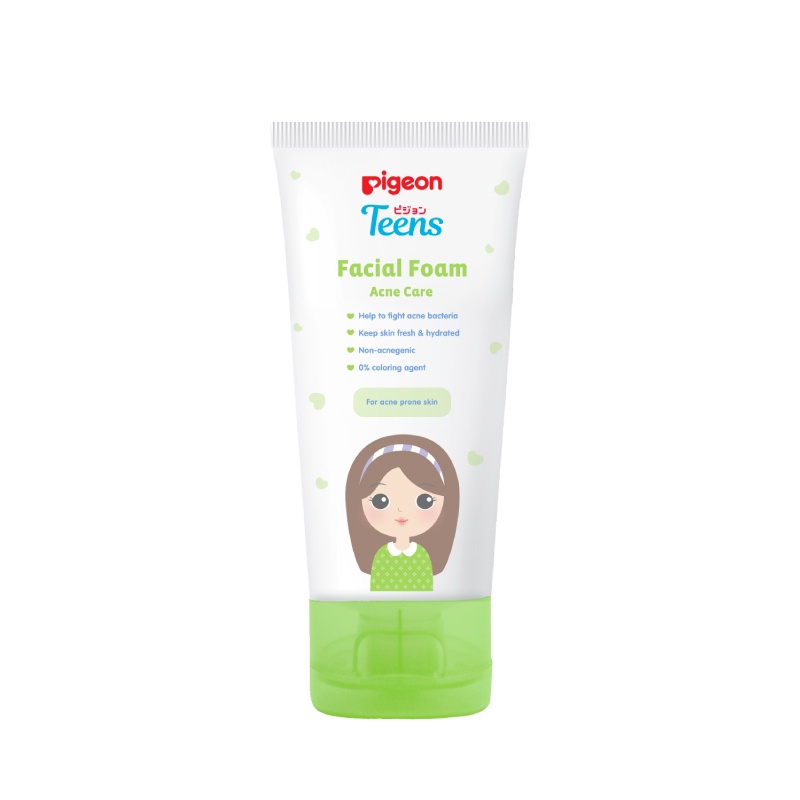 Pigeon Teens Facial Foam Acne Care Sabun Muka Remaja 40g