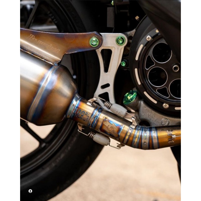 BRAKET KNALPOT DUDUKAN KNALPOT MIO SPORTY/MIO SMILE/MIO SOUL/FINO CARBU CNC AD-tech