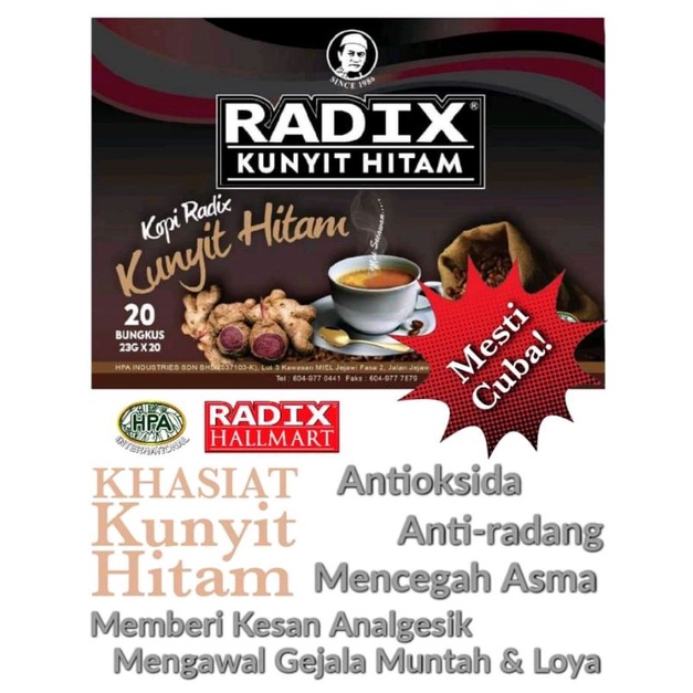 Radix kunyit hitam Pak Haji HPA Internasional