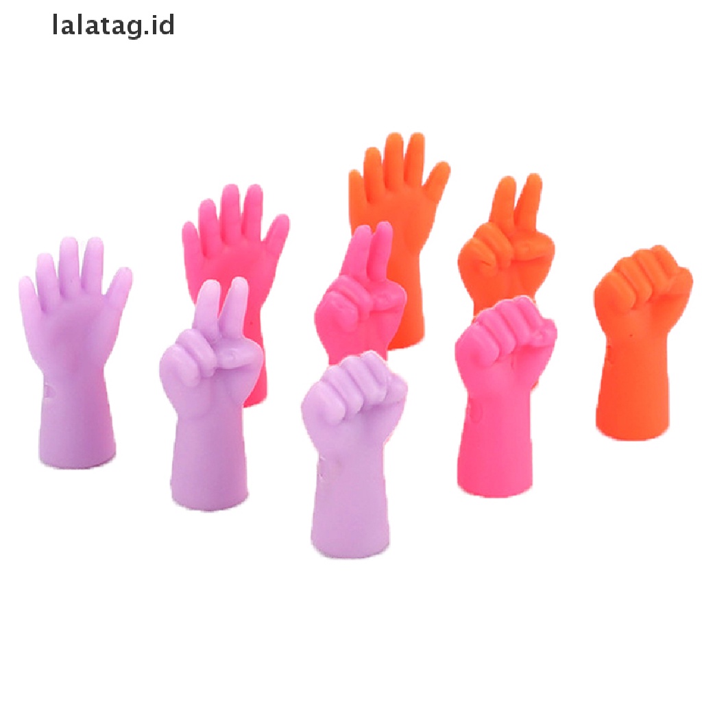 [lalatag] 6pcs Knitg s Point Protectors Tip Stopper Alat Jahit Tenun DIY [ID]