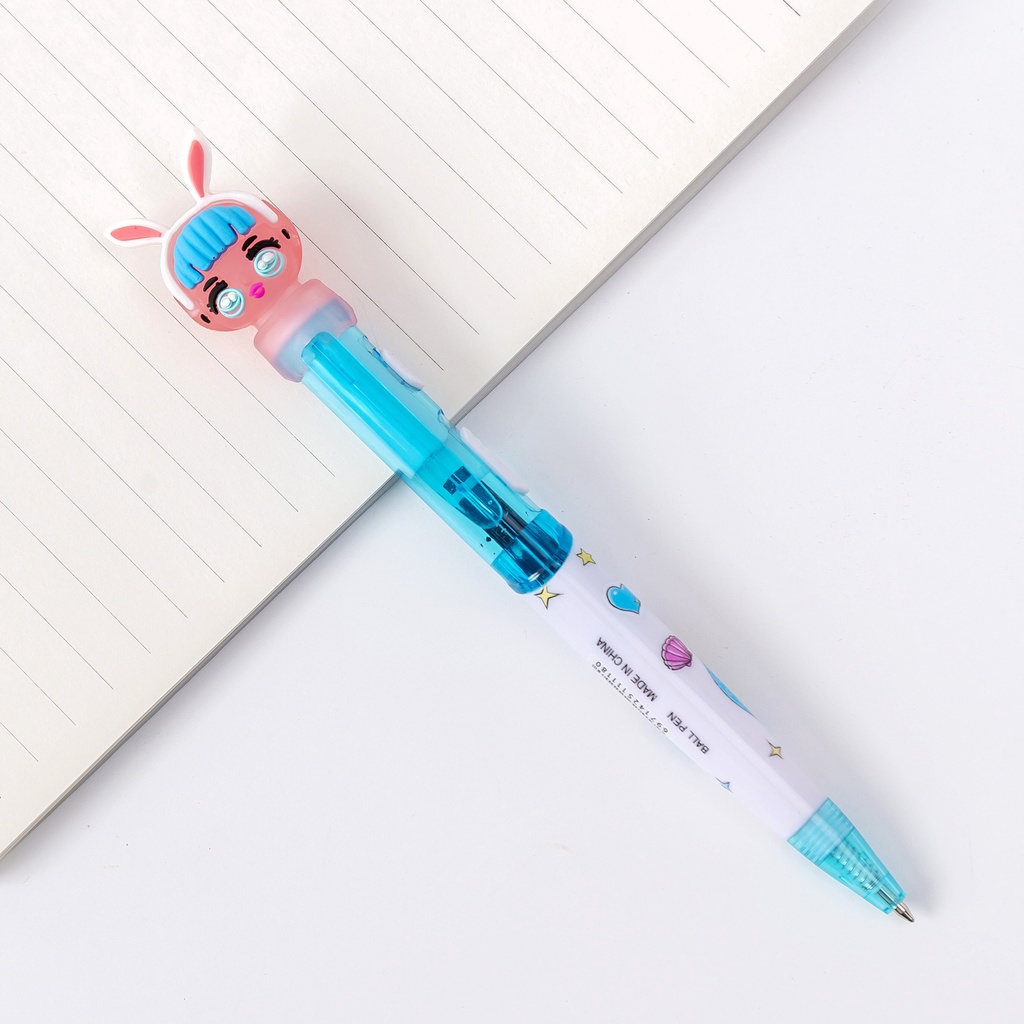 [MTOYS] Pulpen / Pena Berlampu dengan Karakter Lucu dan Imut buat Sekolah - JT0016
