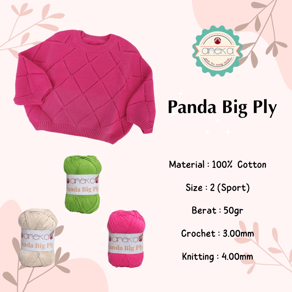 KATALOG - Benang Rajut Katun Panda Big Ply