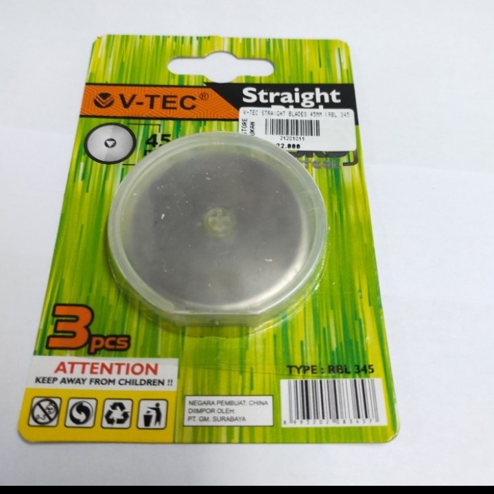 

V-TEC Straight Blades 45mm Type RBL 345