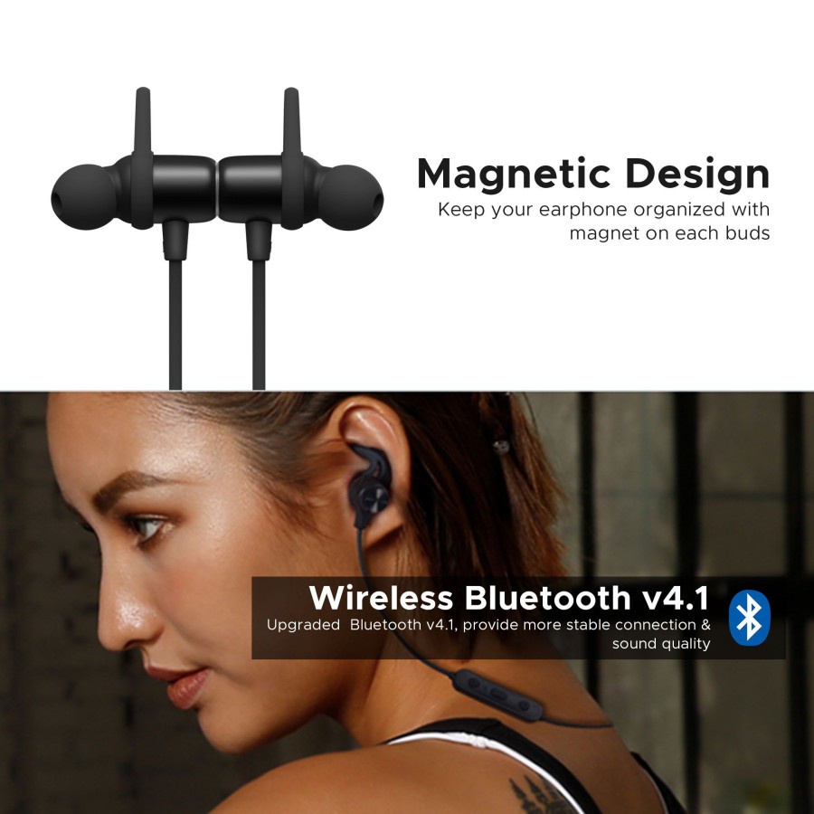 Edifier W280BT Black In-Ear Wireless Earphones