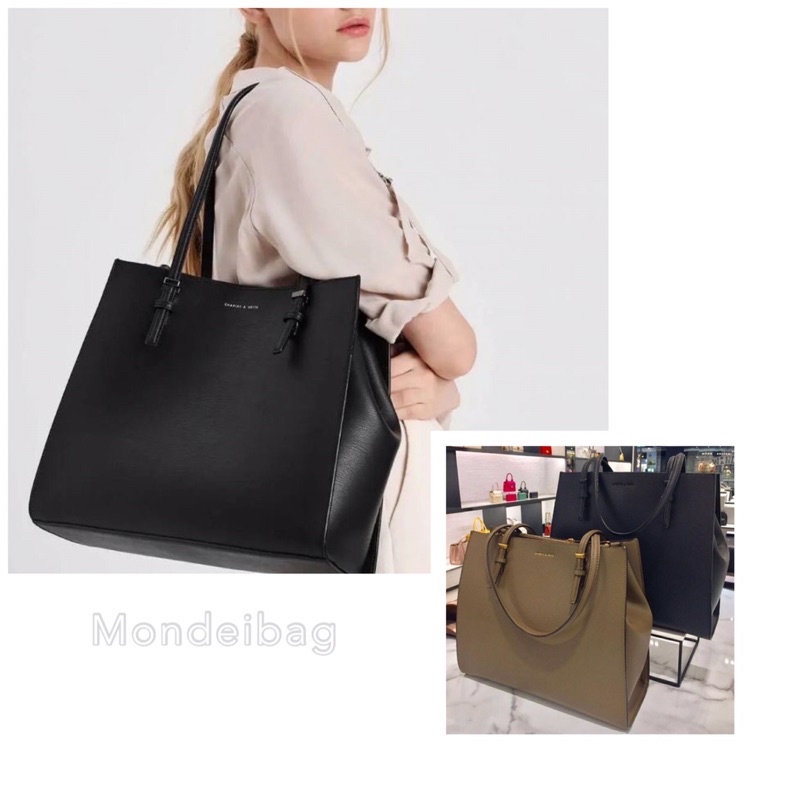 ORIGINAL  Charles&k3ith big tote top handle bag / tas wanita ck c&k cnk