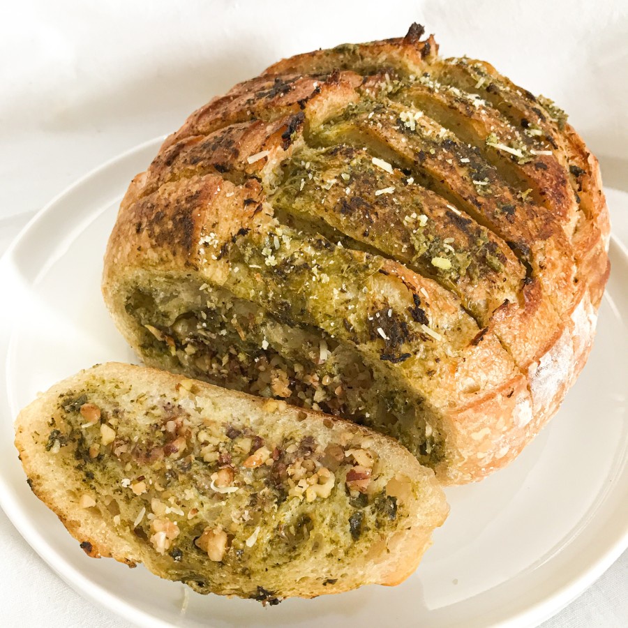 

Pesto Hasselback Sourdough Bread Now Loafing
