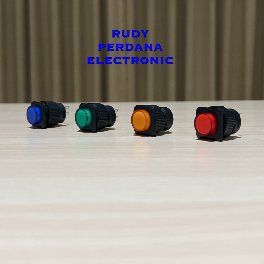 SWITCH PUSH BUTTON SAKLAR ON OFF 4 PIN KOTAK 3A 250V 5A 30V R16-504AD