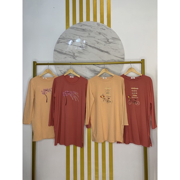 Tunik kaos Import oversize