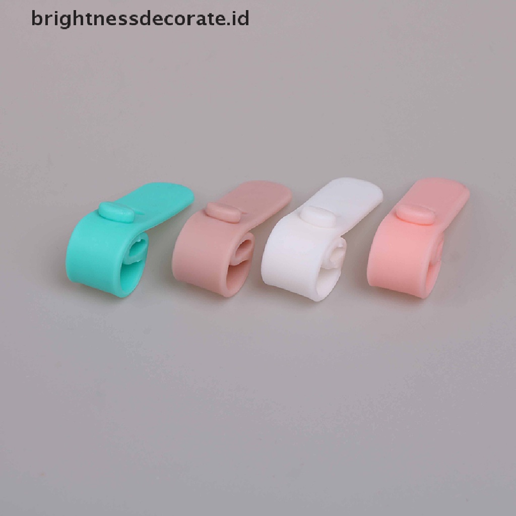 [Birth] 4pcs Penggulung Kabel silicone cable organizer wire wrapped cord line Tempat Penyimpanan [ID]