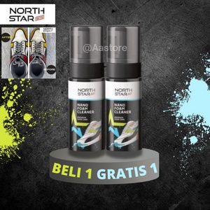 (𝐂𝐮𝐜𝐢 𝐆𝐮𝐝𝐚𝐧𝐠)  Pembersih Sepatu Daily North Star - Nano Foam Shoes Cleaner Waterless Sabun Cuci Perawatan Sepatu / Cuci Sepatu Praktis Sabun Cuci Pembersih Sepatu Kotor pembersih sepatu putih tanpa air