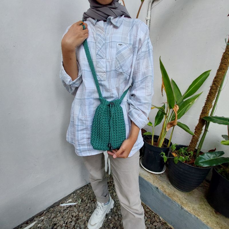 Tas Selempang Rajut Wanita | Tas Rajut Koja