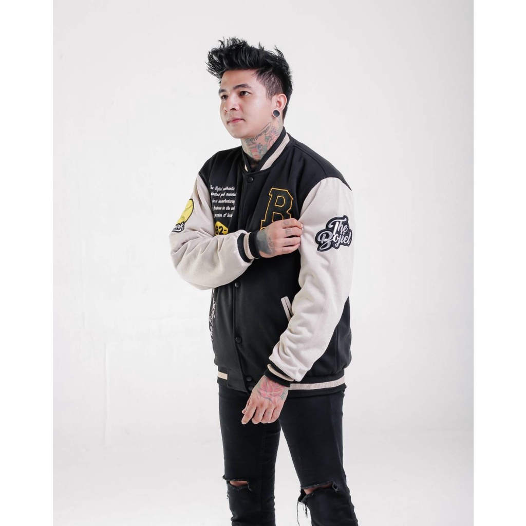 Jaket Varsity Baseball Original Full Bordier - Jaket Bomber Varsity Original Premium - Jaket Baseball Pria Terbaru - Jaket Pria Distro Keren