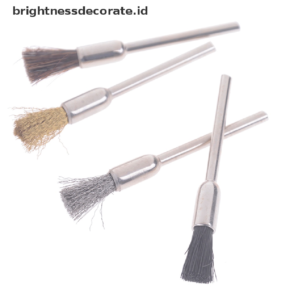 [Birth] 1pcs Sikat Pembersih Mata Bor Kuku Electric Manicure Drills Copper Wire Cleaner [ID]