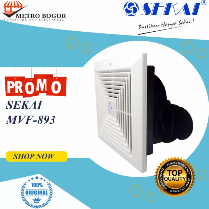 Kipas Angin Plafon Ventilasi Ceiling Fan Sekai MVF 893 / MVF893