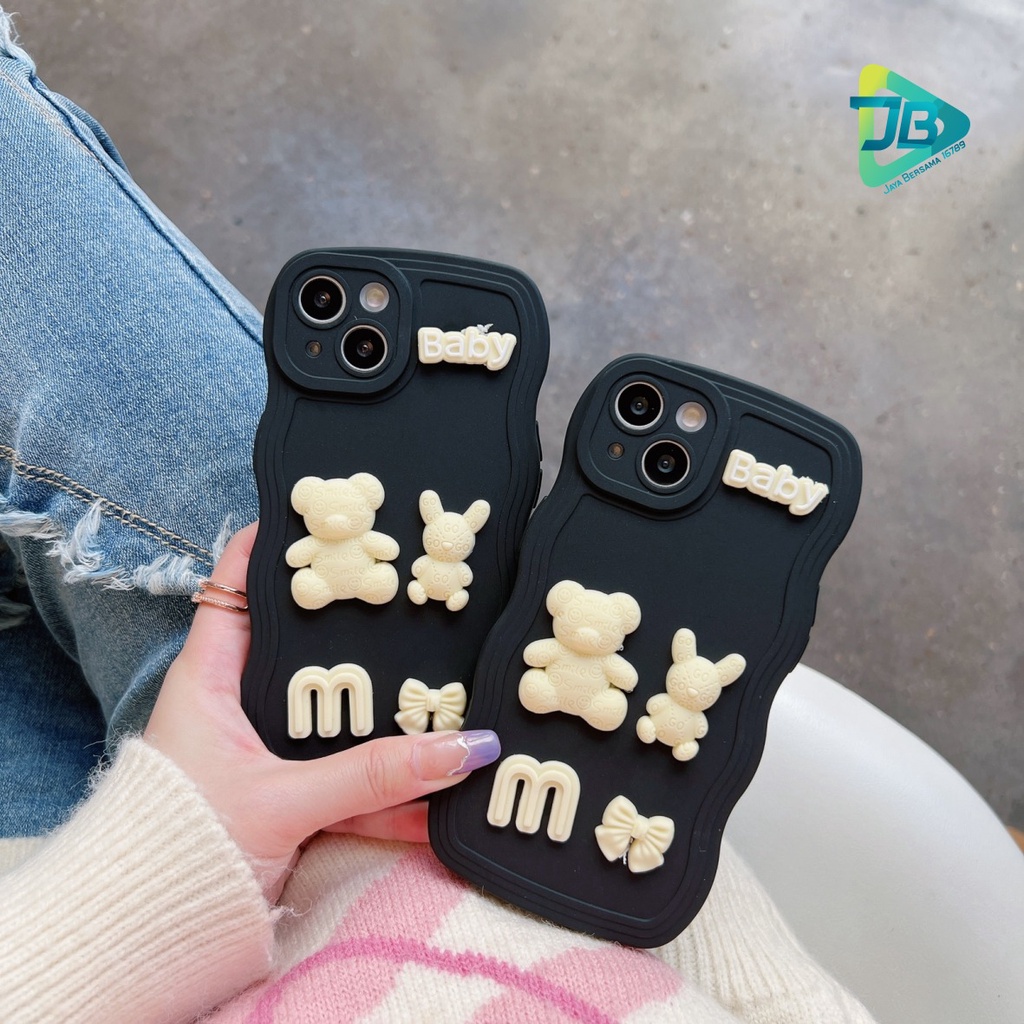 Y026 SOFTCASE 3D KARAKTER RABBIT MODEL GELOMBANG WAVE FOR VIVO Y51 Y12 Y15 Y17 Y15S Y01 Y16 Y02S Y20 Y12S Y20I Y20S Y21S Y33S Y32 Y22 Y22S Y35 Y75 Y55 T1 Y30 Y50 Y30I Y53 Y83 Y91 Y95 V5S V5 LITE Y66 V21 V23E V25 V25E V25 PRO JB6855