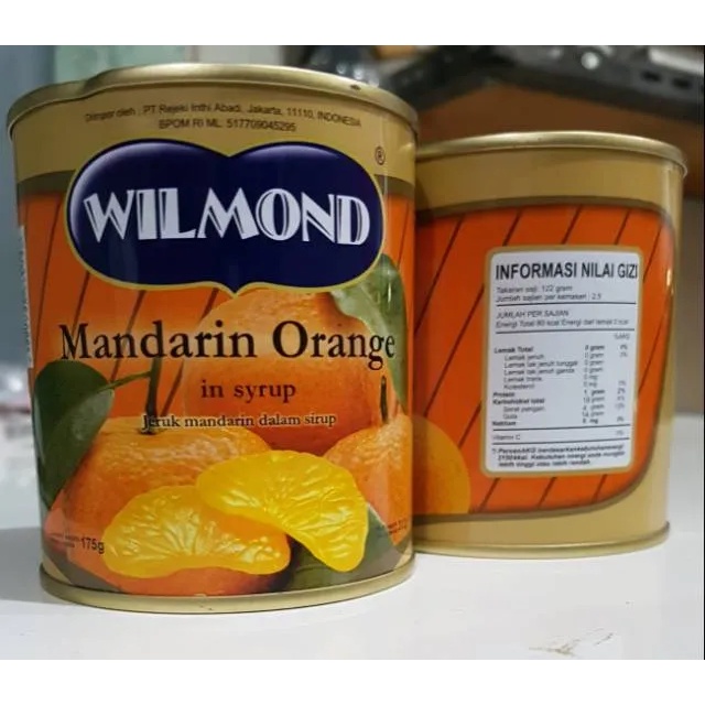 

Wilmond jeruk mandarin/mandarin orange/buah kemasan kaleng 175gr