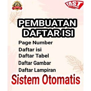 

EDIT WORD PEMBUATAN DAFTAR ISI DAFTAR GAMBAR DAFTAR TABEL PAGE NUMBER NOMOR HALAMAN