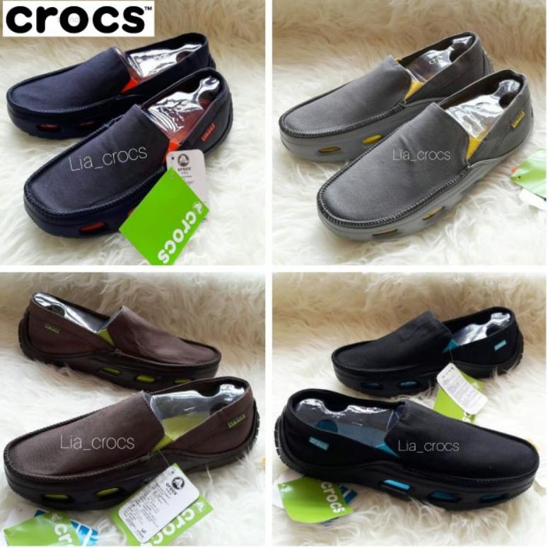 "BRM.02Ja23y" Crocs tideline sport canvas Man /crocs pria best seller / Sepatu crocs pria
