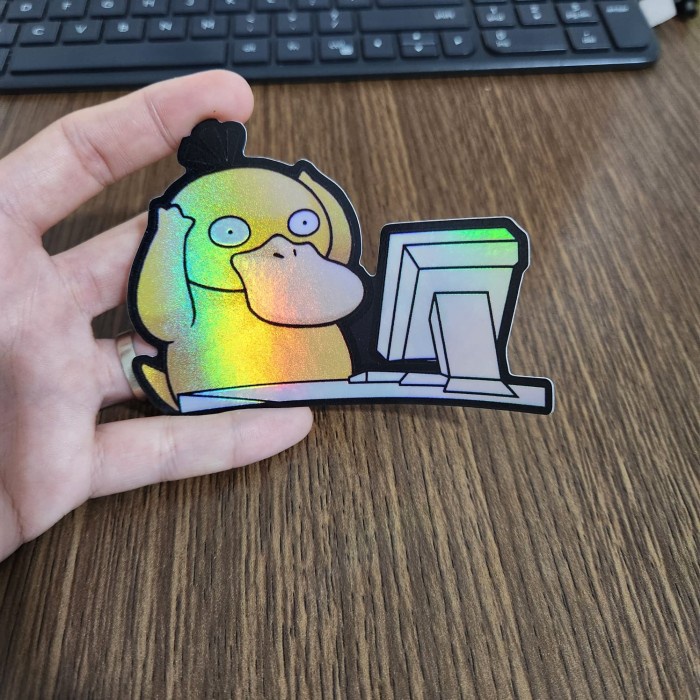 

Sticker Hologram Anime Besar - PSH1367 - Pokemon - Psyduck