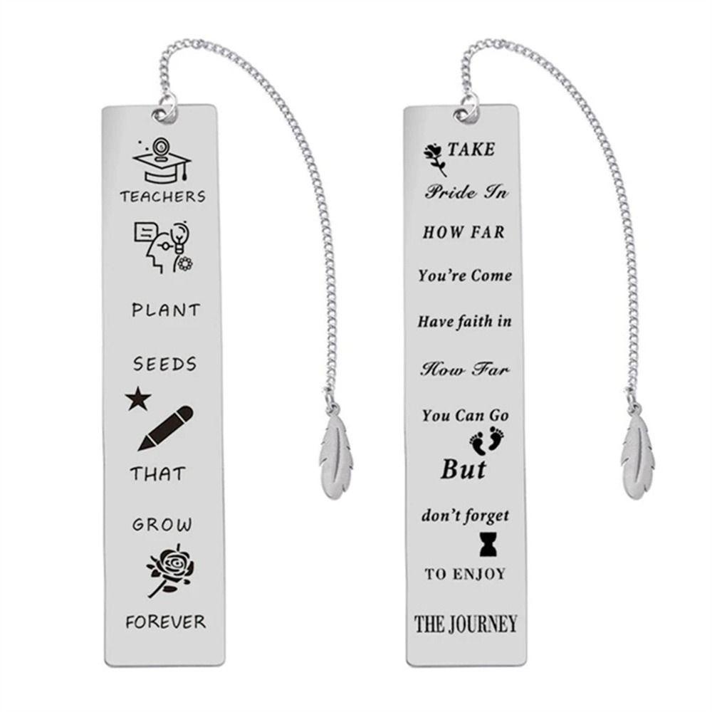 Mxbeauty Bookmark Kreatif Book Lover Daun Liontin Dengan Rantai Alat Tulis Buku Halaman Bookmark Pendant