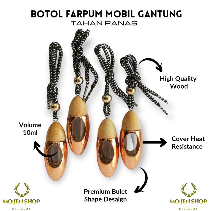 Botol parfum mobil kosong/pengharum mobil kosong anti panas dan tahan lama