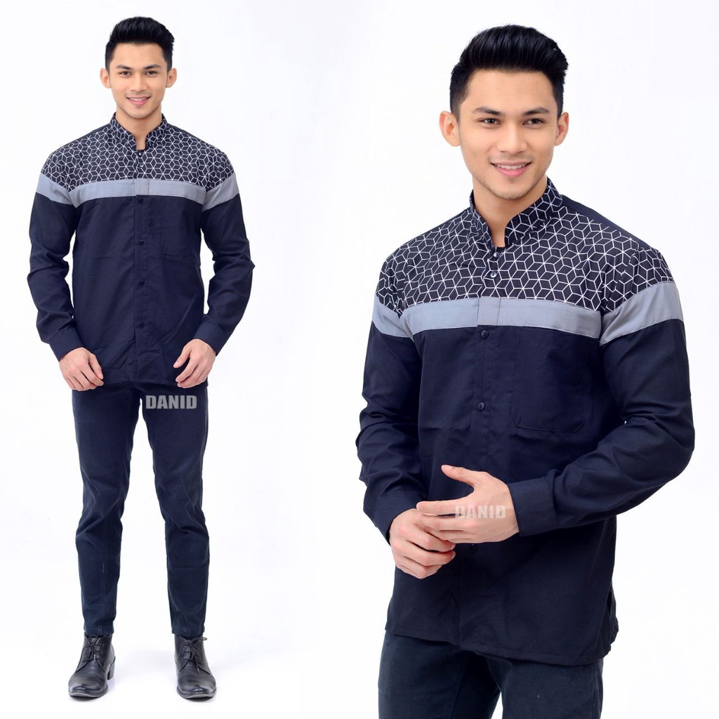 BAJU KOKO PRIA LENGAN PANJANG MODEL TERBARU 2023