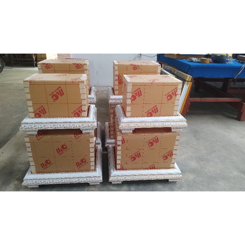 satu set baki hantaran fiber / baki seserahan / baki hantaran akrilik