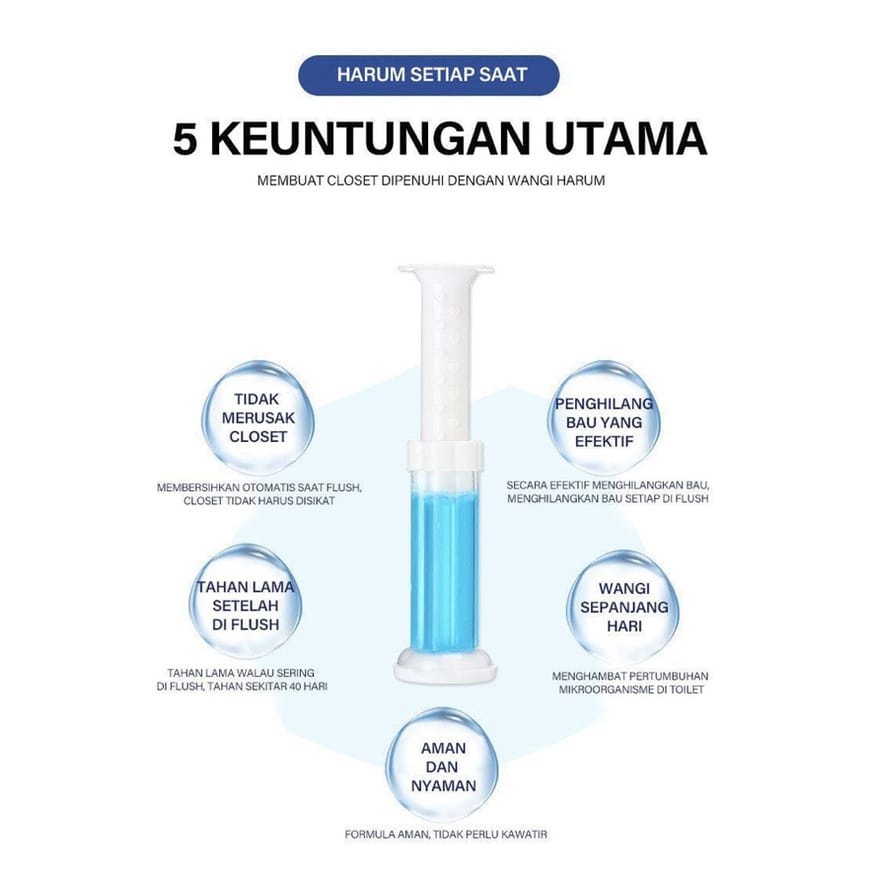 DK Toilet Gel Cleaner Pembersih Anti Bau Bakterial / Pewangi Closet Gel Anti Bakterial