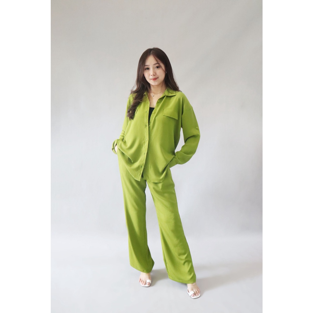 [ Fondee ] Mia Set / One Set Kemeja