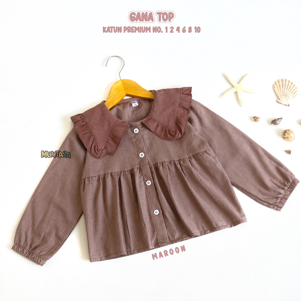 Part 2 Atasan anak perempuan - GANA TOP NO. 1  2 4 6 8 10 - Blouse anak