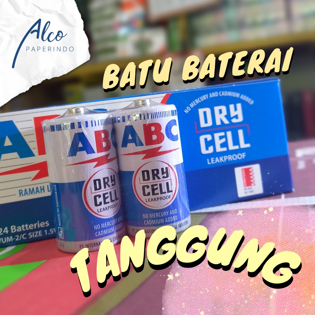 Batu Baterai ABC ukuran TANGGUNG (size C)