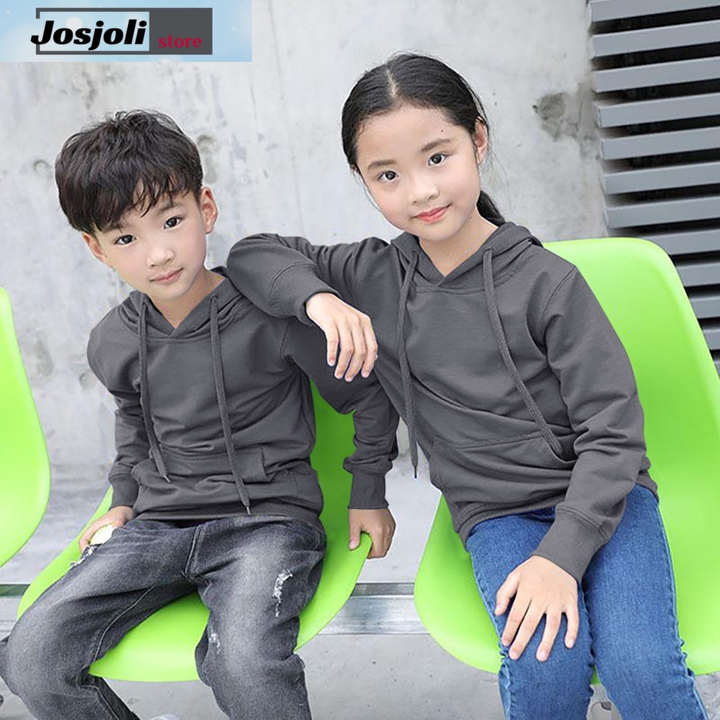 JOSJOLI_STORE/Sweater Hoodie Kids Polos/Atasan Couple Anak Laki-Laki/XS S