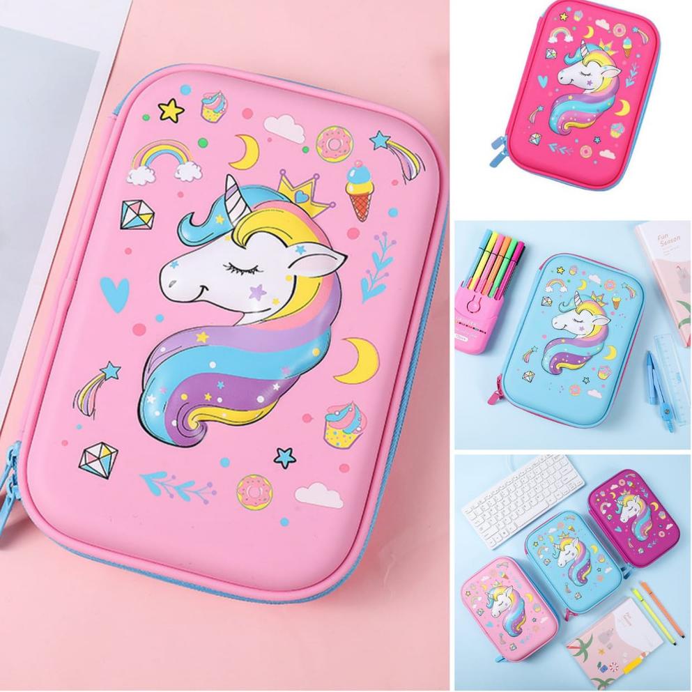 

[PRODUK-RPWHL33] Tempat pensil kotak pensil 3D Unicorn Pencil Case tempat pensil Unicorn Kepala kado anak perempuan unicorn lucu murah import berkualitas Readystock ▔)╯