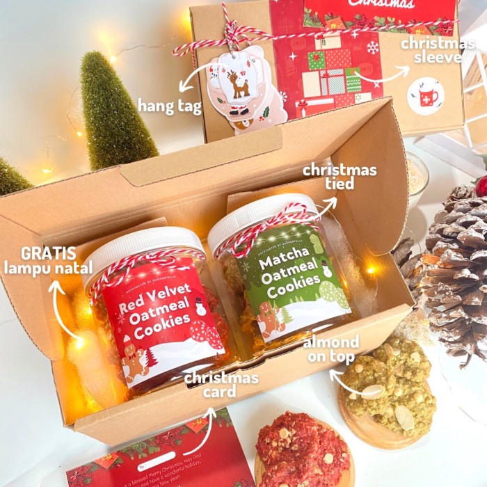 

Terlaris ✨ - Hampers Natal 2022 Christmas Gift Oatmeal Cookies Kue Kering - 1 Choco + Bear 2.1.23