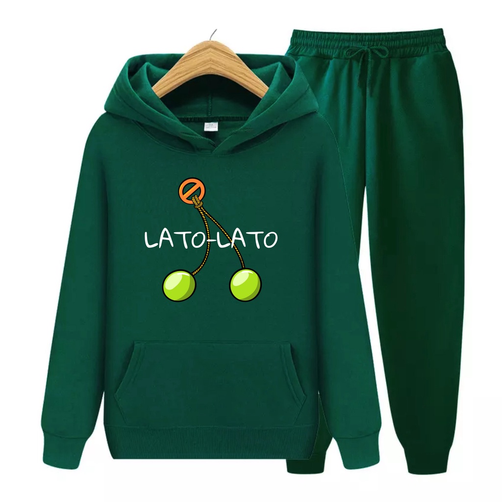 LATO LATO Sweater Hoodie Atasan Dan Setelan Anak Viral Kekinian Usia 4-12+Tahun Bisa Bayar Ditempat COD